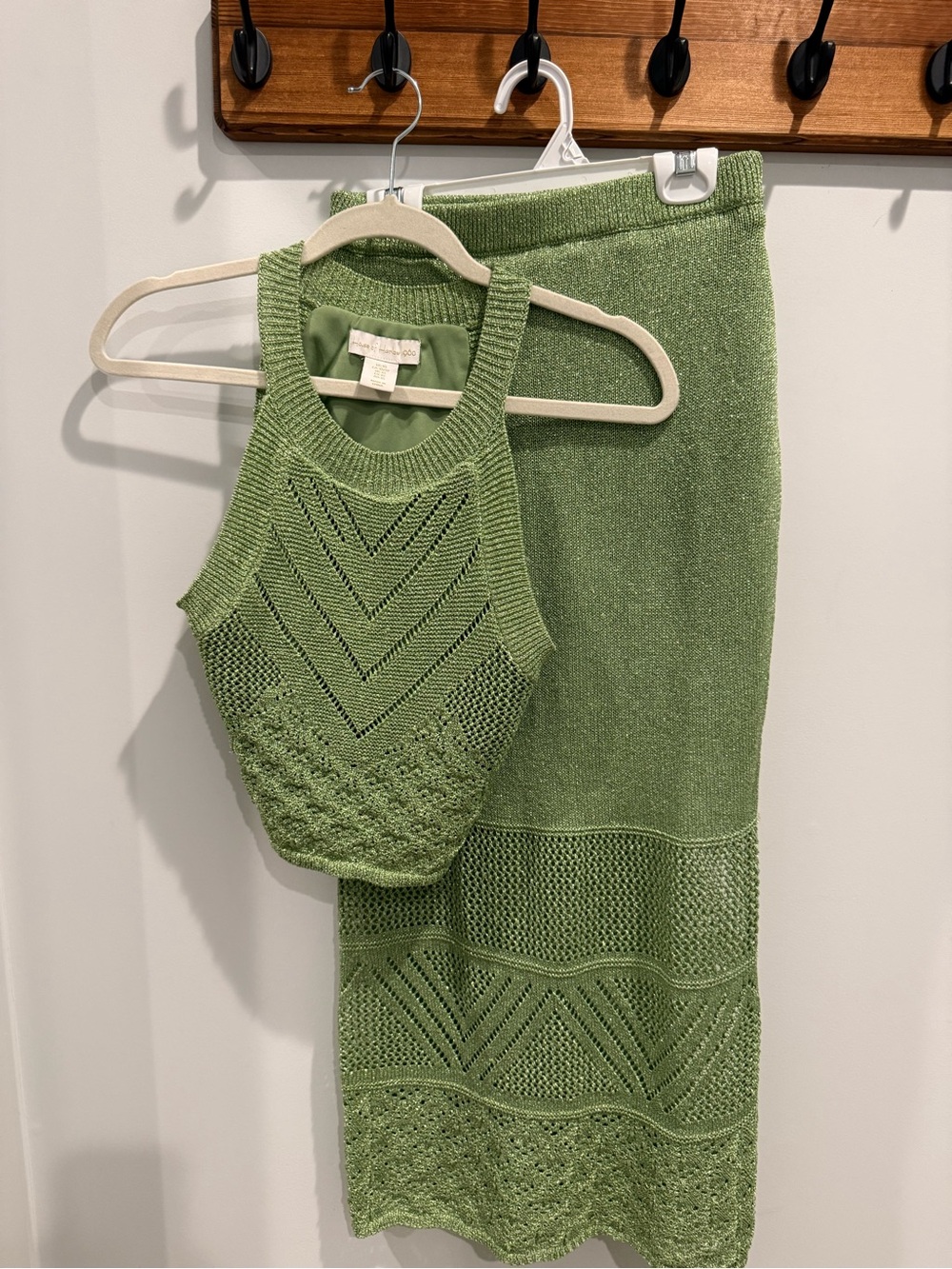 House of Harlow 1960 Olive Green Knit Skirt